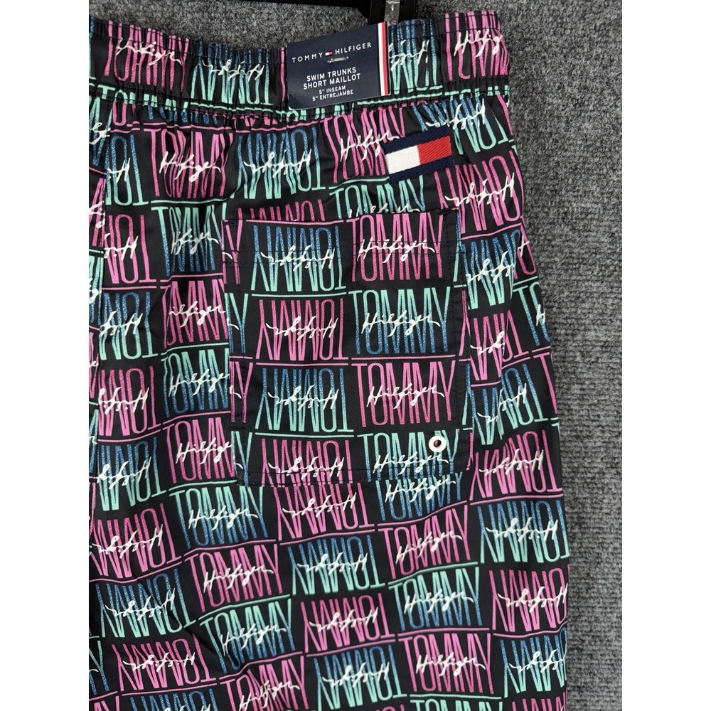 Tommy Hilfiger Men's Short Maillot Swim Trunks Miami Vice Tropical Colorful 2XL - Picture 7 of 13